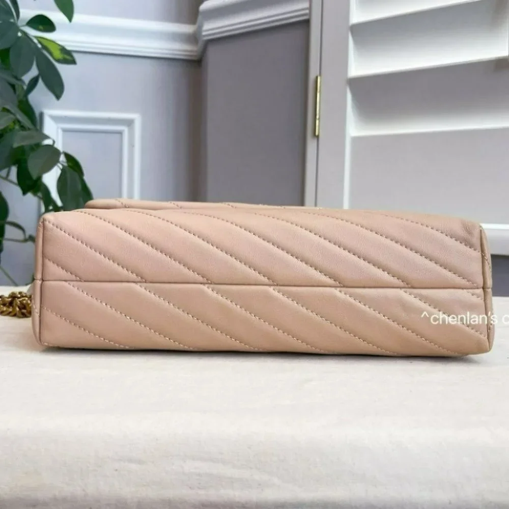 🔥NeW! $598 Tory Burch Large Kira Chevron Convertible Shoulder Bag - Picture 9 of 12